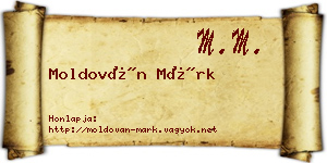 Moldován Márk névjegykártya